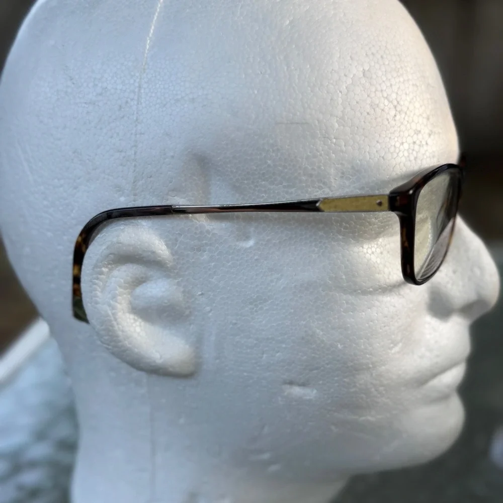 Furla Zizi VU4950KN Tortoise Shell Eyeglasses Frames Yellow Accent Chic Boho